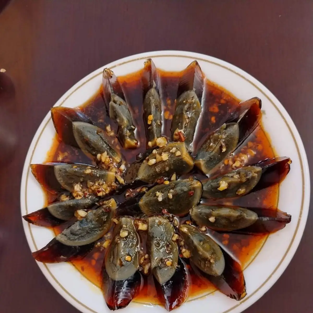 century egg w chili sauce-红油皮蛋